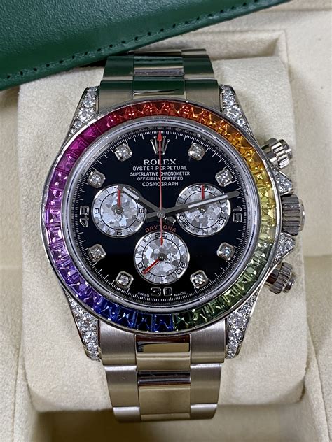 rolex daytona rainbow discontinued|Rolex rainbow daytona original price.